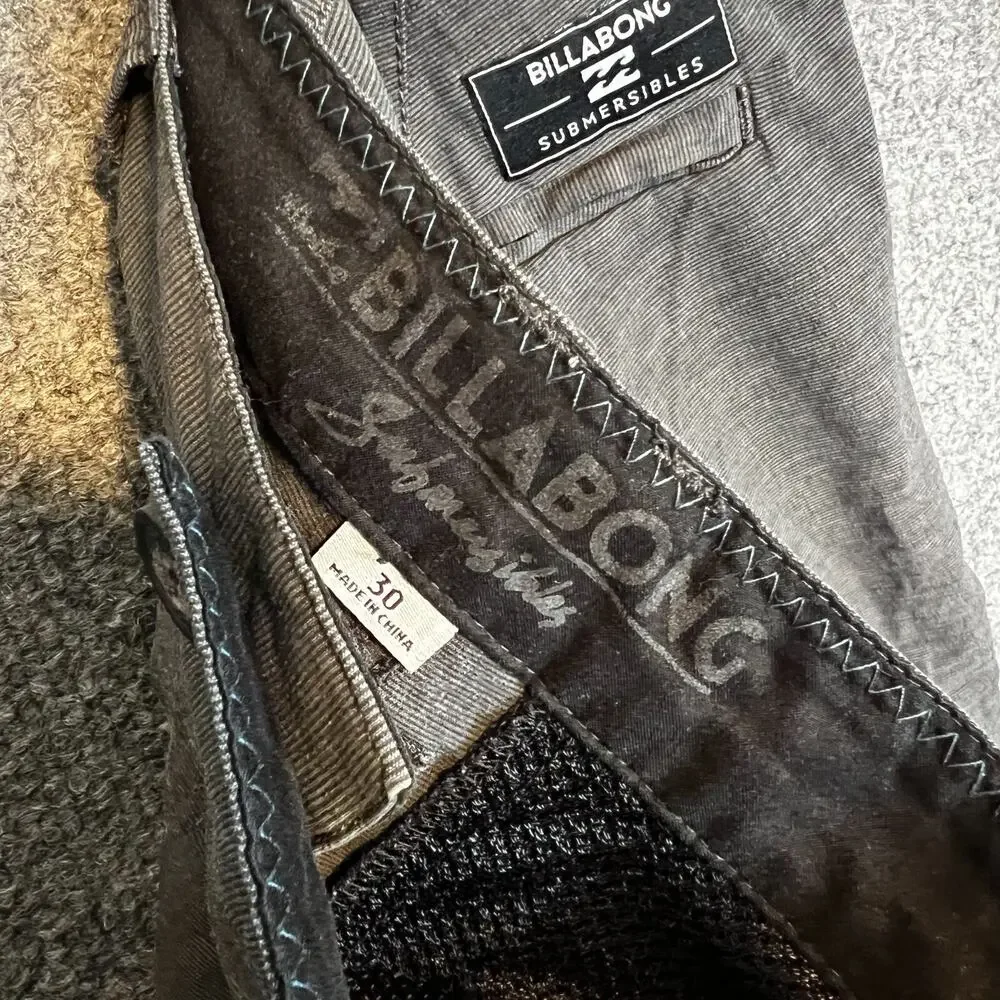 Billabong Board Shorts Swim Trunks Mens 30 Gray Submersibles Surf Beach‎